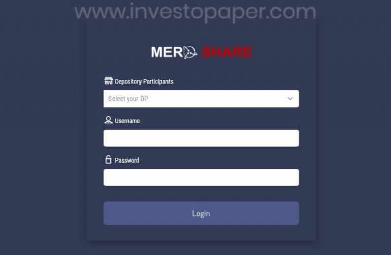 mero share login page
